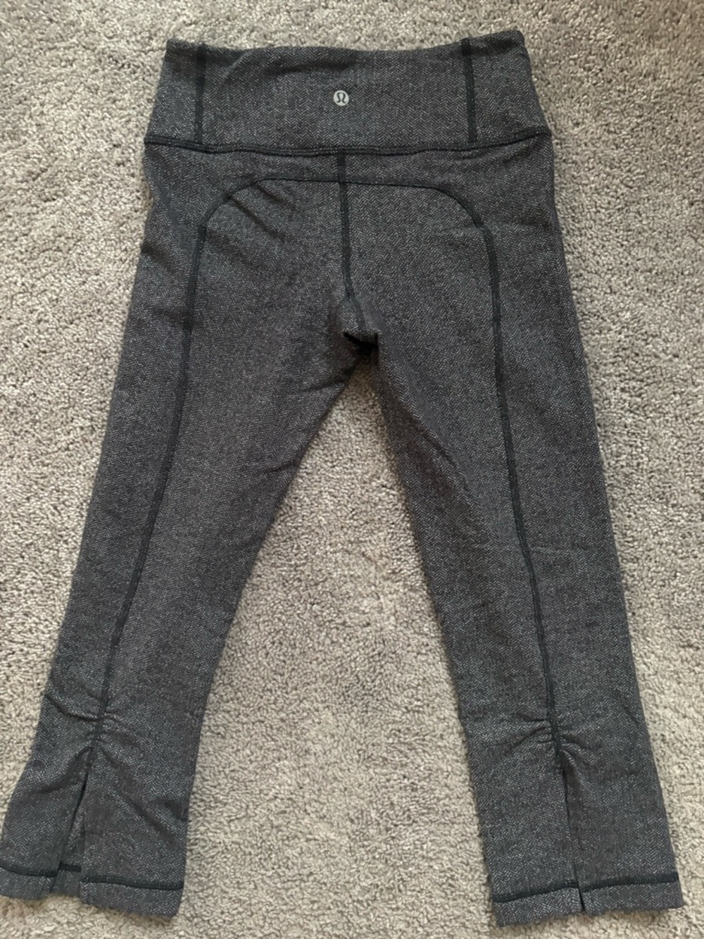lululemon Athletica Gray Herringbone Leggings